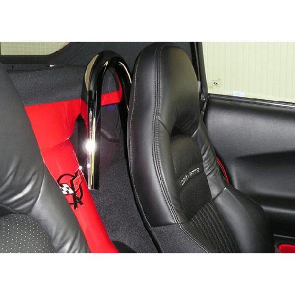 Corvette Seat Back Hoops (Set) - Chrome : 1997-2004 C5 & Z06