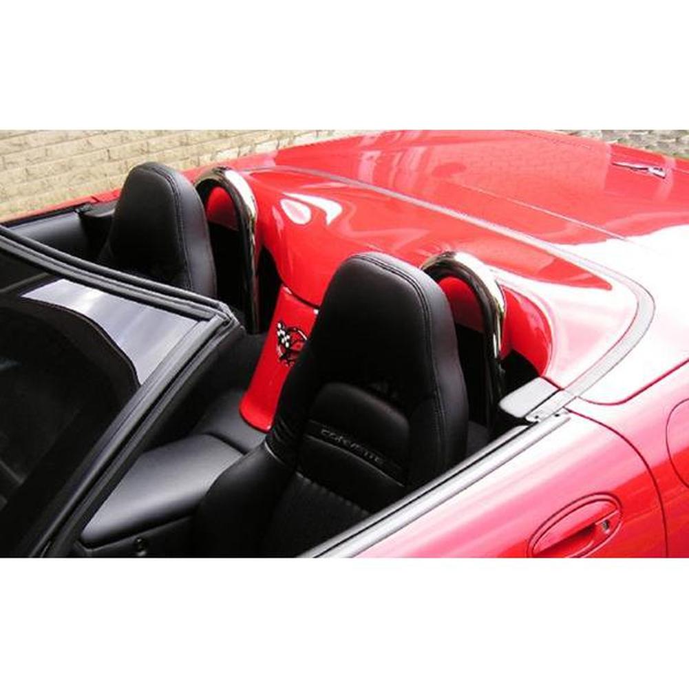 Corvette Seat Back Hoops (Set) - Chrome : 1997-2004 C5 & Z06