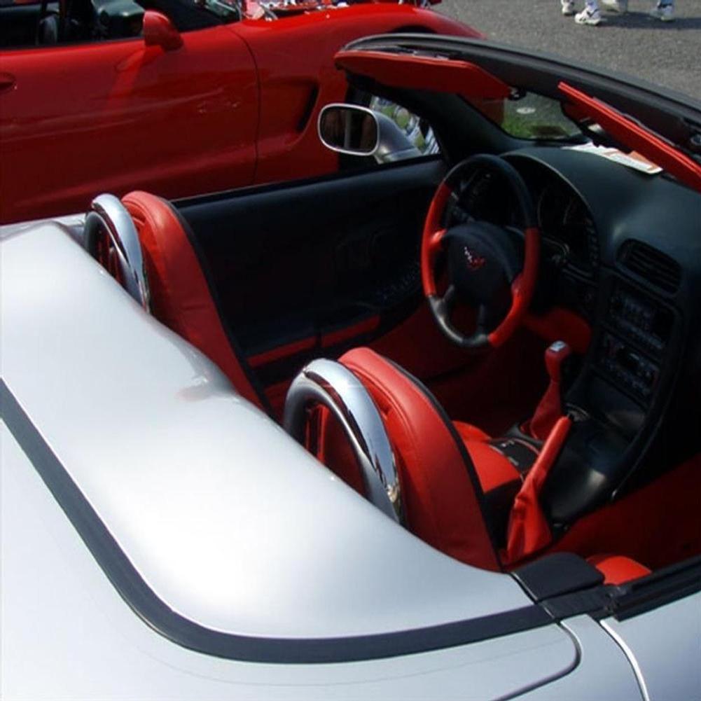 Corvette Seat Back Hoops (Set) - Chrome : 1997-2004 C5 & Z06