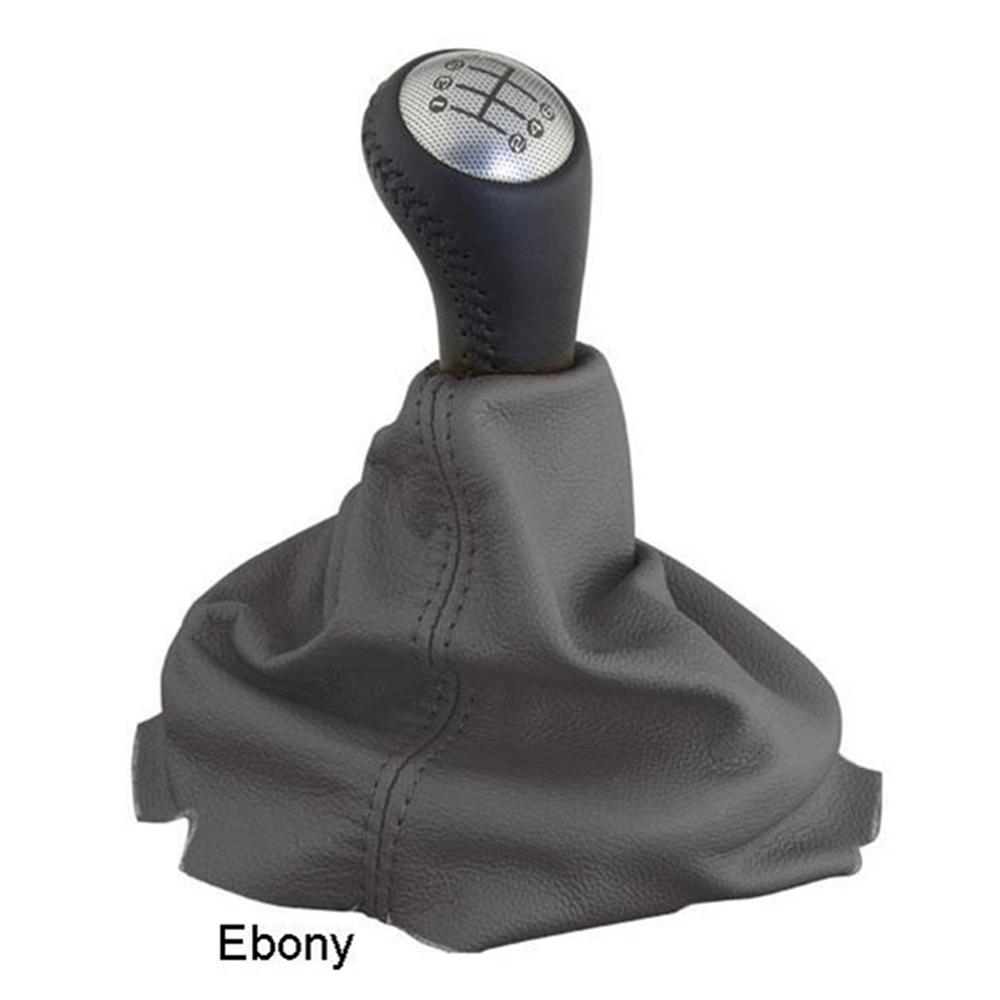 Corvette Leather Manual Shift Boot - Steel Gray : 2005-2013 C6 all
