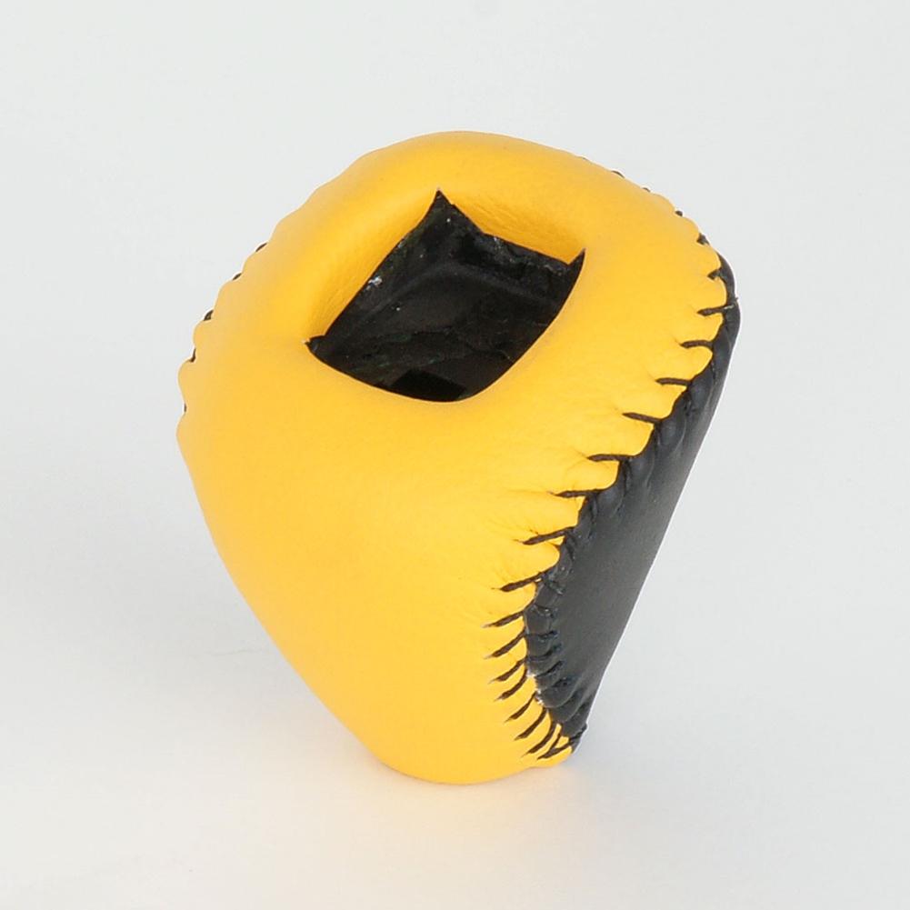 Corvette Shift Knob - Custom Leather Two-Tone 6 Speed : 1997-2004 C5 & Z06