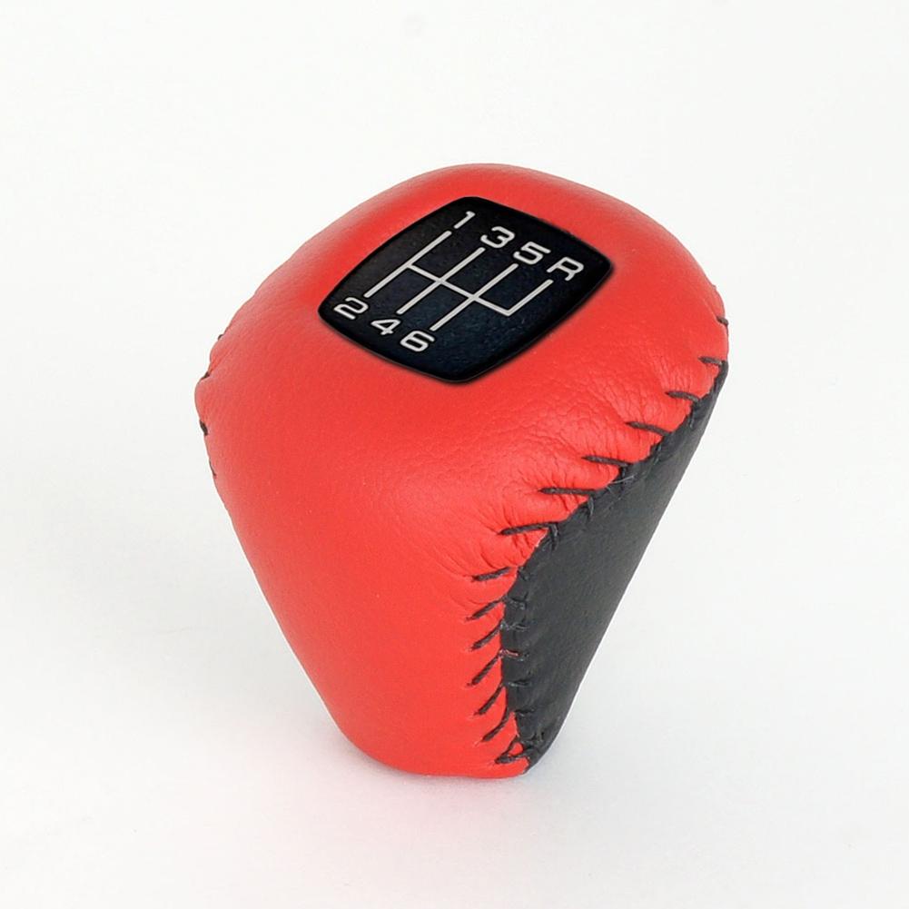 Corvette Shift Knob - Custom Leather Two-Tone 6 Speed : 1997-2004 C5 & Z06