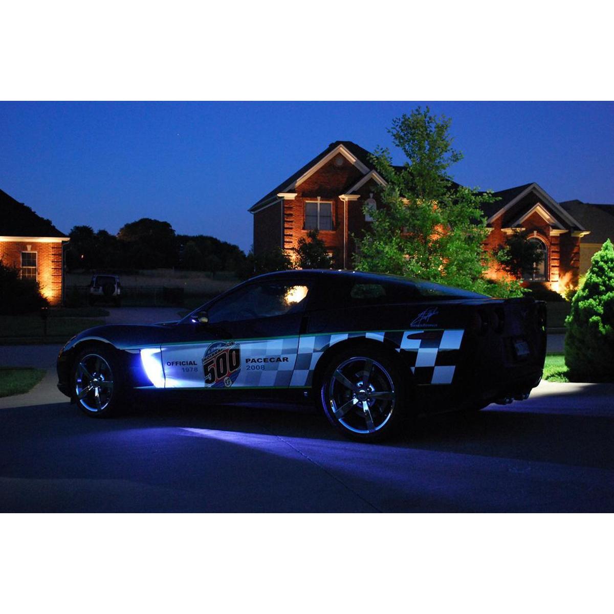 Corvette Side Cove LED Lighting Kit with (4) Function Remote : 2005-2013 C6, Z06, ZR1