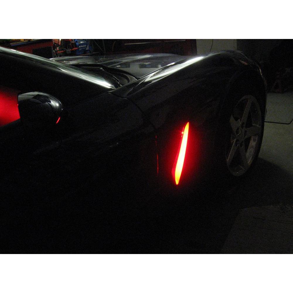 Corvette Side Cove LED Lighting Kit with (4) Function Remote - Red : 2005-2013 C6, Z06, ZR1
