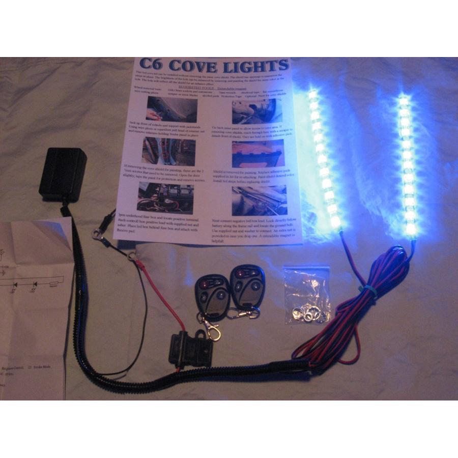 Corvette Side Cove LED Lighting Kit with (4) Function Remote : 2005-2013 C6, Z06, ZR1