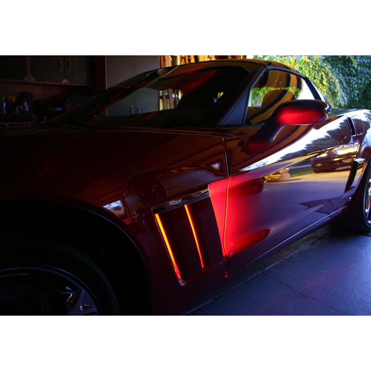 Corvette Side Cove LED Lighting Kit with (4) Function Remote : 2010-2013 Grand Sport only (White)