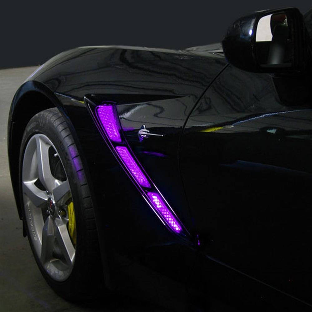Corvette Side Cove/Hood Scoop LED Lighting Kit with (4) Function Remote : C7 Stingray