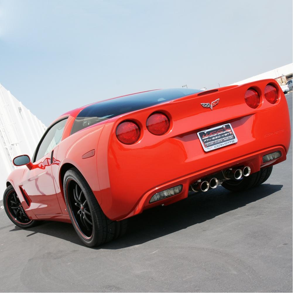 Corvette SR1 Performance Wheels - APEX Series : Gloss Black w/Red Stripe