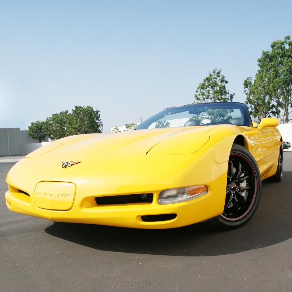 Corvette SR1 Performance Wheels - APEX Series : Gloss Black w/Red Stripe