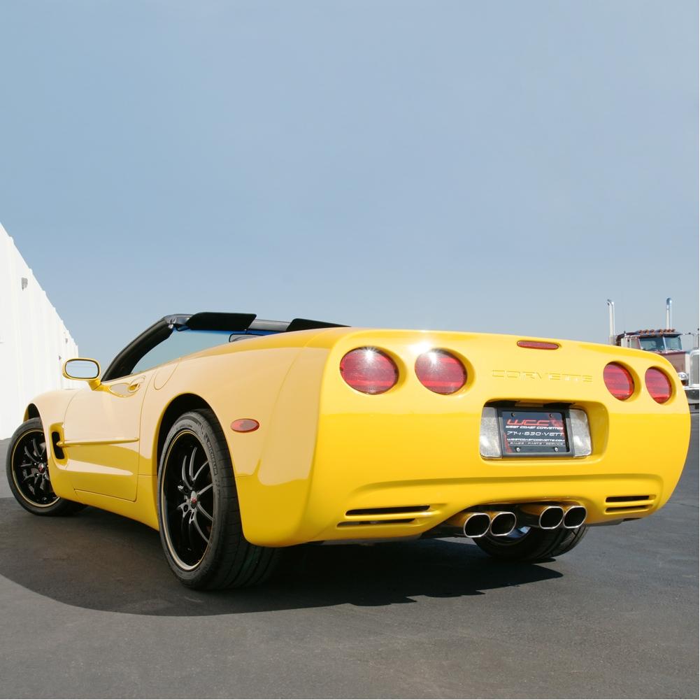 Corvette SR1 Performance Wheels - APEX Series : Gloss Black w/Yellow Stripe