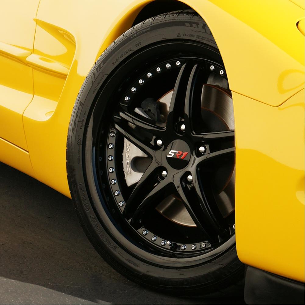 Corvette SR1 Performance Wheels - BULLET Series : Gloss Black