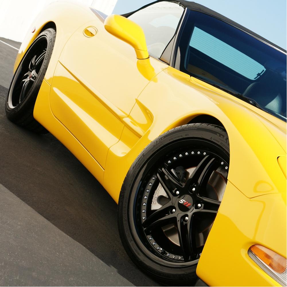 Corvette SR1 Performance Wheels - BULLET Series : Semi Gloss Black