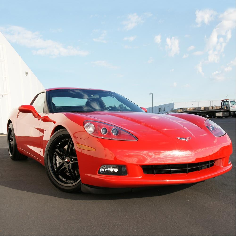Corvette SR1 Performance Wheels - BULLET Series : Semi Gloss Black