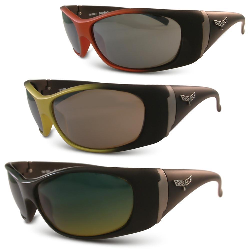 Corvette Sunglasses with C6 Logo - Solar Bat Style 1003