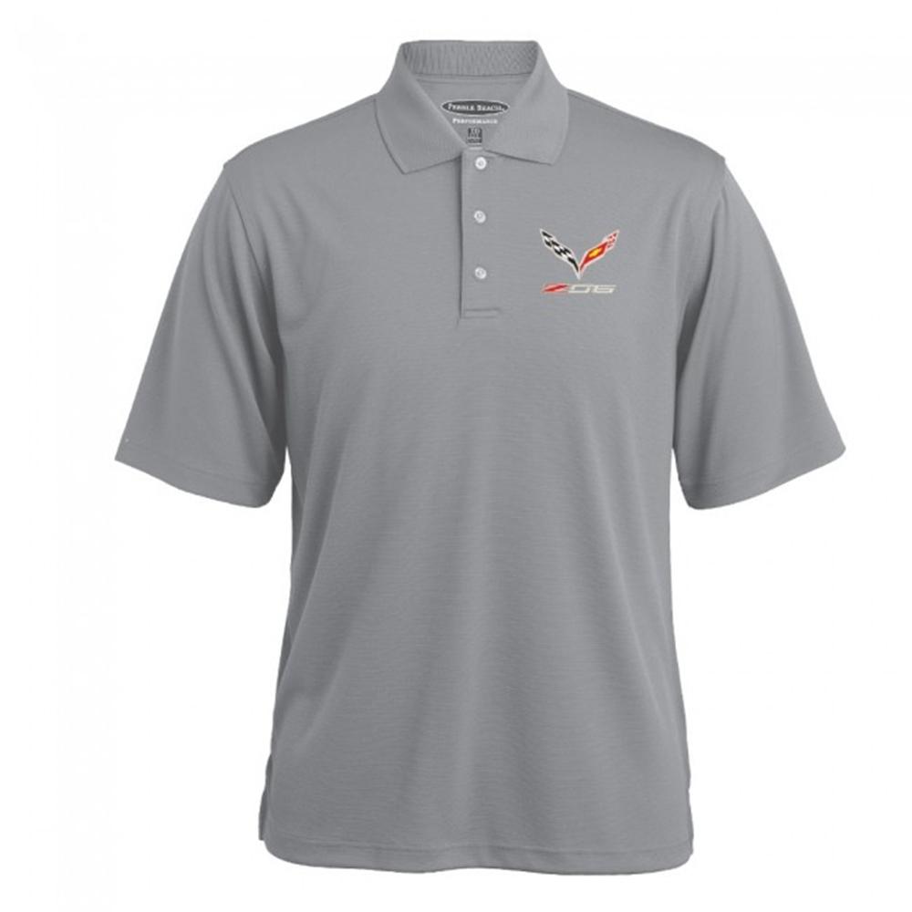 Corvette Texture Polo - Gray Heather : C7 Z06