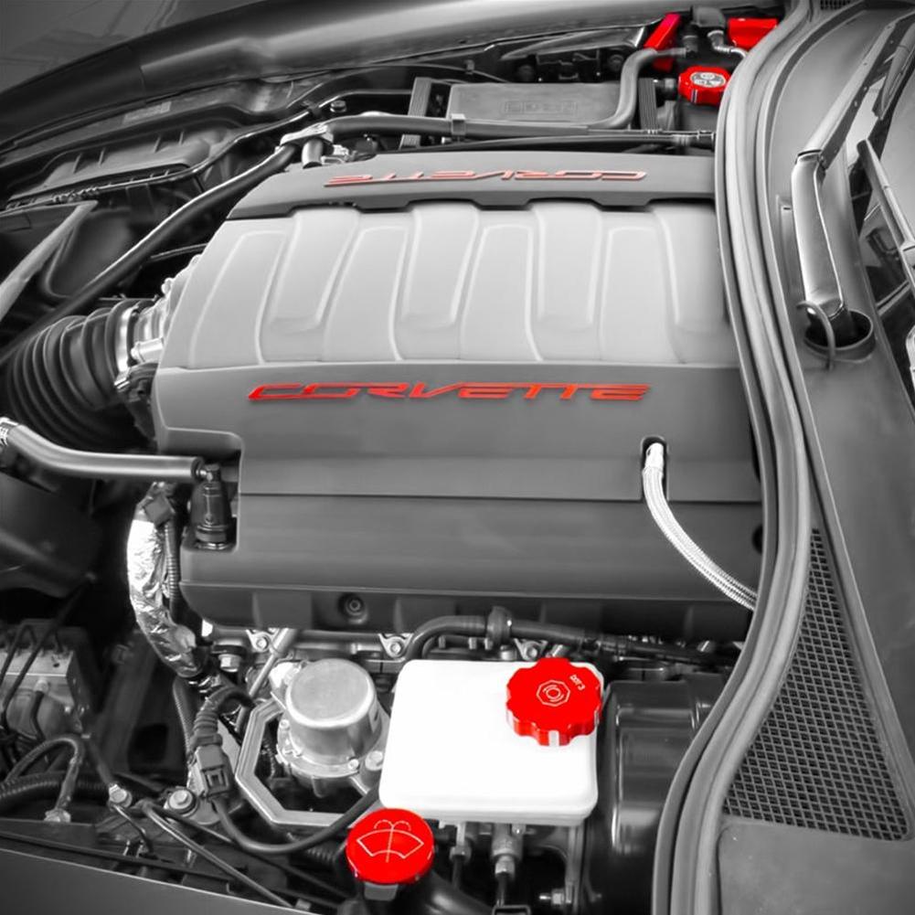 Corvette Under Hood Kit - Billet - Custom Painted Arctic White : C7 Stingray, Z51, Z06