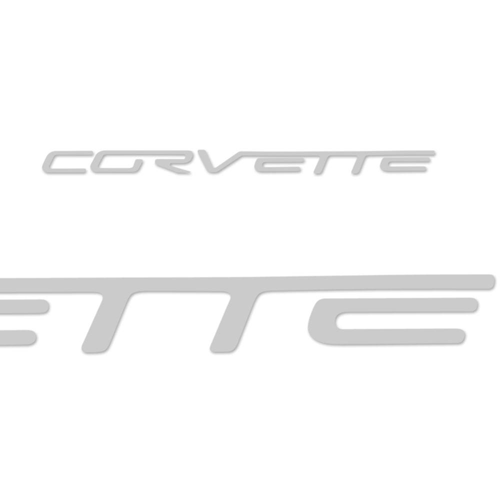 Corvette Vinyl Rear Bumper Letter Decals : 2005-2013 C6, Z06, ZR1, Grand Sport