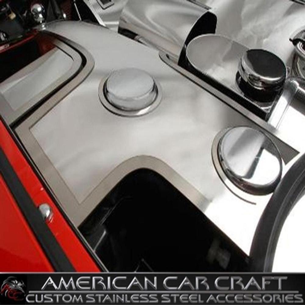 Corvette Washer Tank Covers with Cap Cover - Polished Stainless Steel : 1997-2004 C5 & Z06