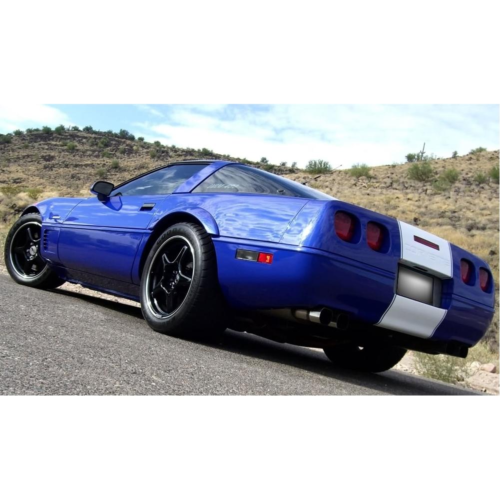 Corvette Wheels - 1996 Grand Sport Style Reproduction : Black with Machined Lip