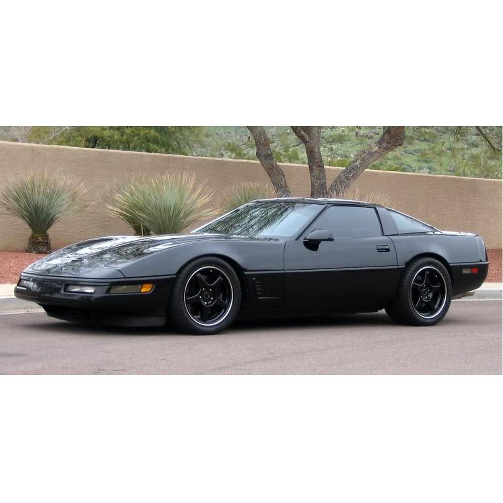 Corvette Wheels - 1996 Grand Sport Style Reproduction : Black with Machined Lip