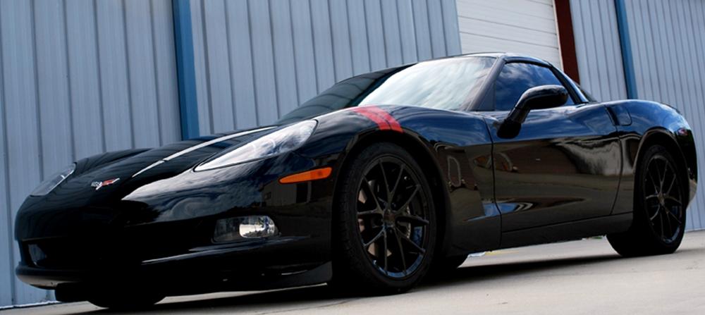 Corvette Wheels - 2009 C6Z06 Spyder Style Reproductions : Gloss Black