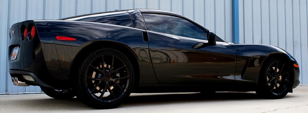 Corvette Wheels - 2009 C6Z06 Spyder Style Reproductions : Gloss Black