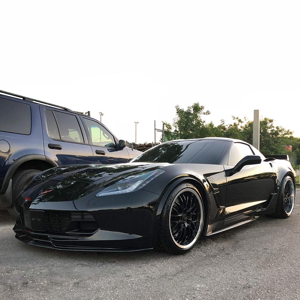 Corvette Wheels - Cray Eagle (Set) : Gloss Black with Mirror Cut Lip