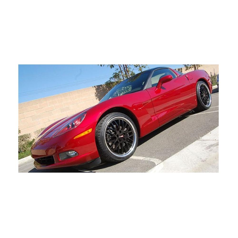 Corvette Wheels - Cray Manta (Set) : Black with Machined Lip