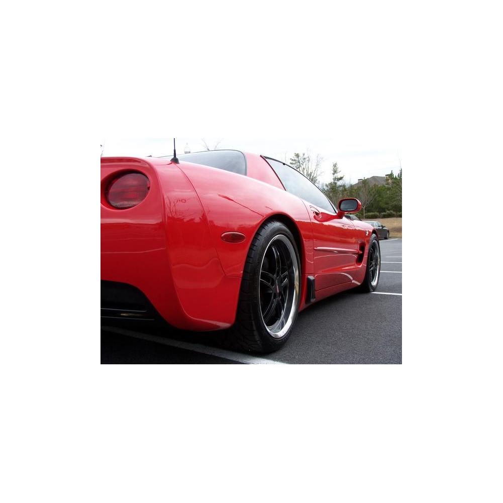 Corvette Wheels - Cray Scorpion (Set) : Black with Machined Lip