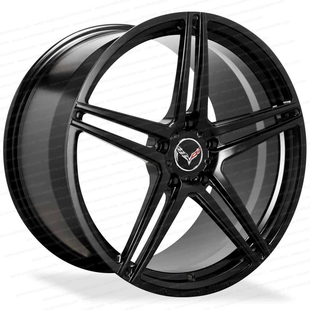 Corvette Wheels LF-CM5 Forged Monoblock - Lexani - Black : C7 Base Only