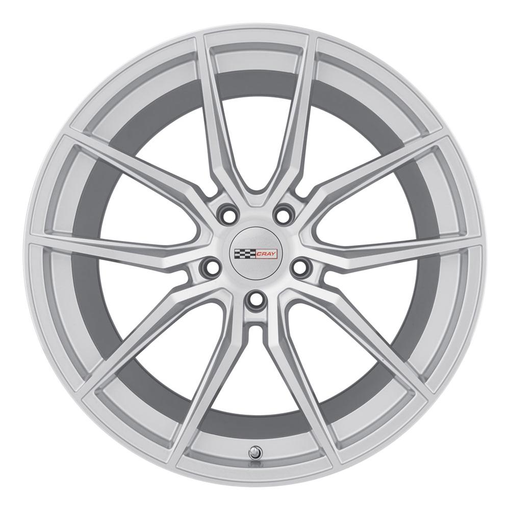 Corvette Wheels (Set) - Cray Spider - Silver w/ Mirror Cut Face