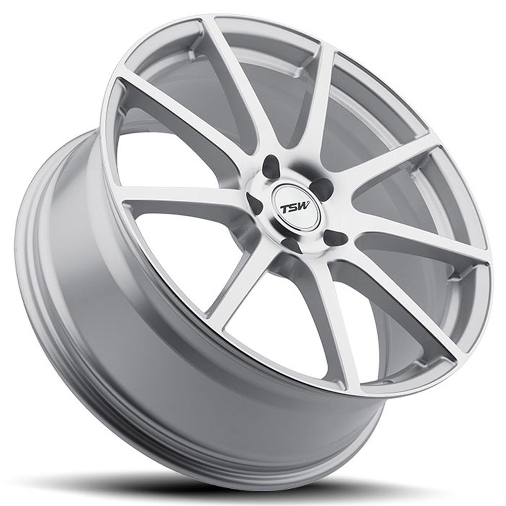 Corvette Wheels - TSW Interlagos (Set) : Silver with Mirror Cut