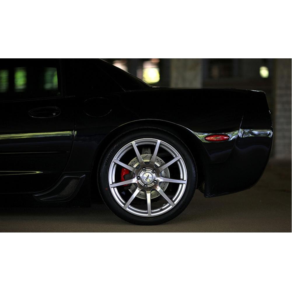 Corvette Wheels - TSW Interlagos (Set) : Silver with Mirror Cut