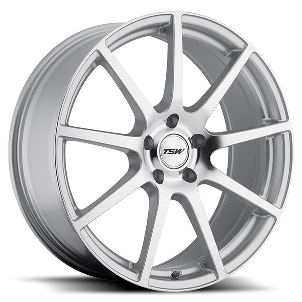 Corvette Wheels - TSW Interlagos : Silver with Mirror Cut