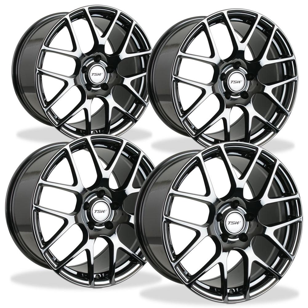Corvette Wheels - TSW Nurburgring (Set) : Black Chrome
