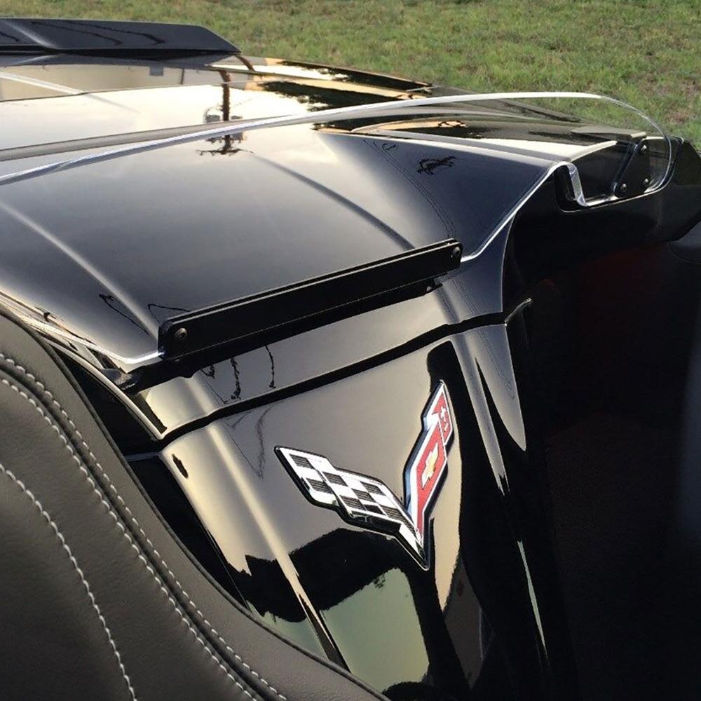 Corvette WindRestrictor® Windscreen - Crystal Clear or Smoked - Convertible : C7 Stingray, Z51, Z06, Grand Sport