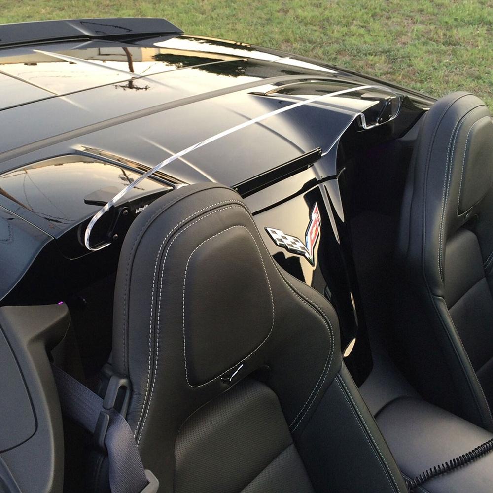 Corvette WindRestrictor® Windscreen - Crystal Clear or Smoked - Convertible : C7 Stingray, Z51, Z06, Grand Sport
