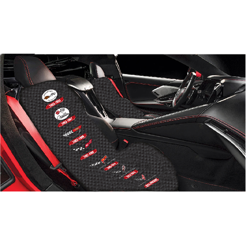 Corvette Generations Towel 2 Go- Seat Cover/Towel : Black