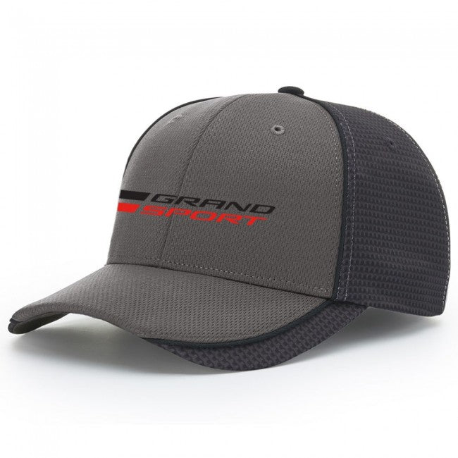 Corvette Logo Carbon Fiber Hat : Charcoal C7 Grand Sport