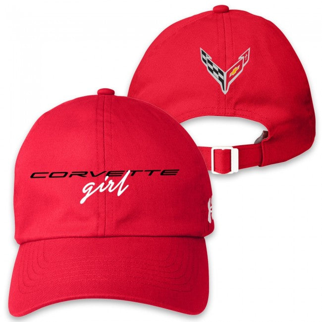 C8 Under Armour Corvette Girl Cap : Red