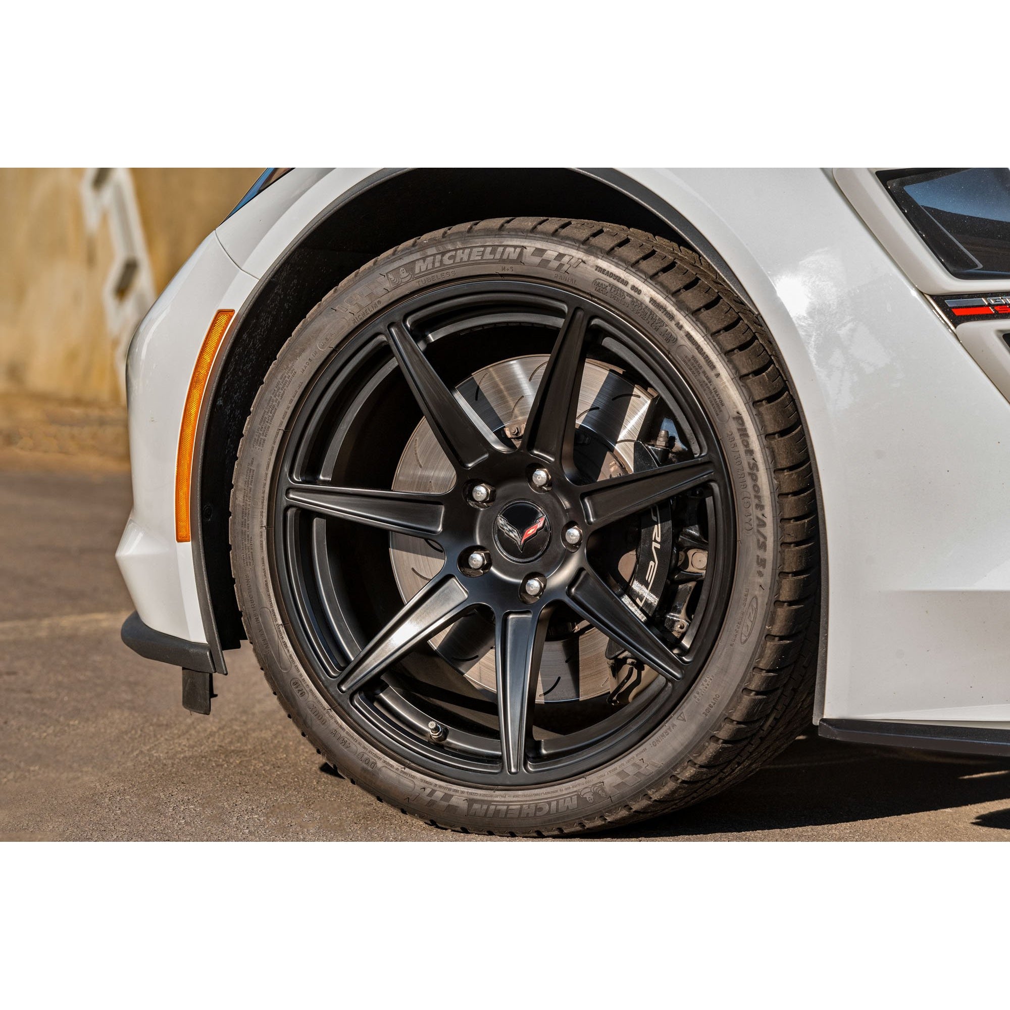 Corvette Wheels (Set) - Cray Isurus Forged Monoblock - Matte Black