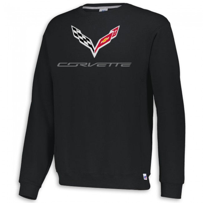 C7 Corvette Crewneck Sweatshirt : Black