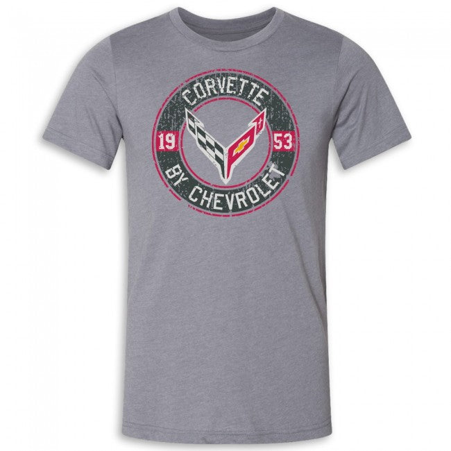 C8 Corvette By Chevrolet Tee : Grey