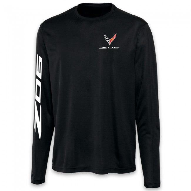 C8 Corvette Z06 Long Sleeve Tee : Black