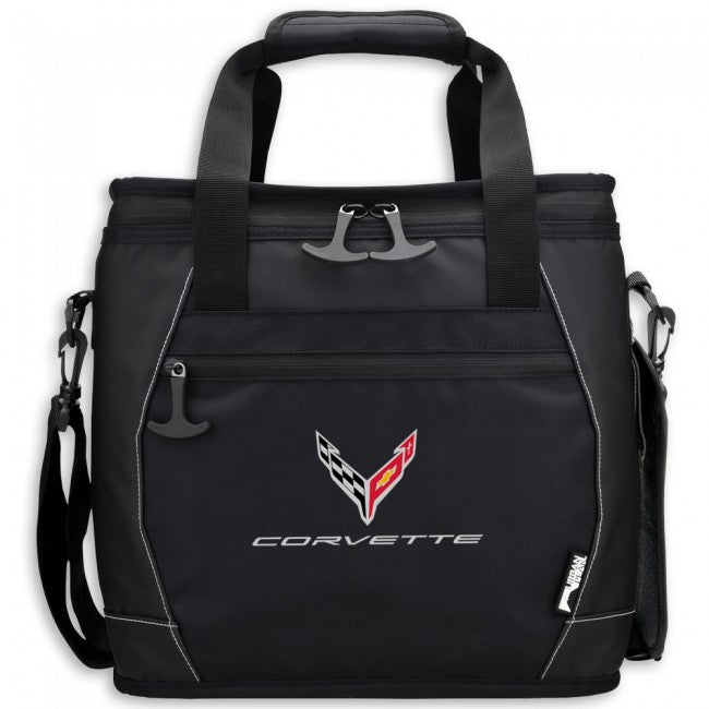 C8 Corvette Waterproof 24 Can Cooler - Black