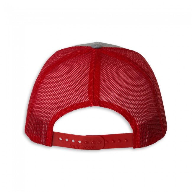C8 Corvette Mesh-Back Cap : Gray / Red