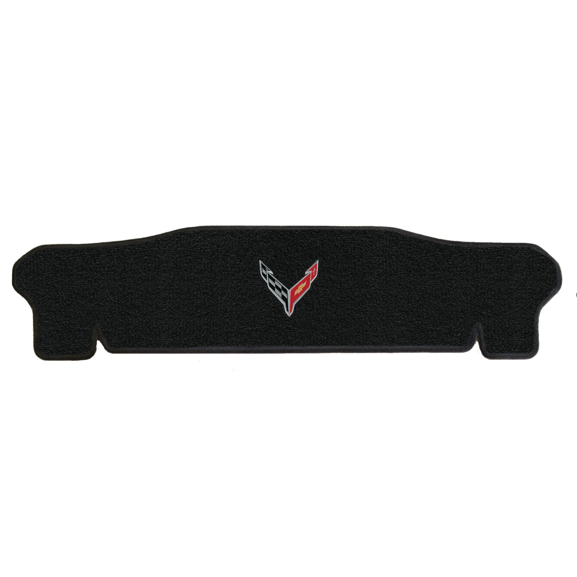 C8 Corvette Rear Cargo Mats - Lloyds Mats with C8 Crossed Flags : Coupe