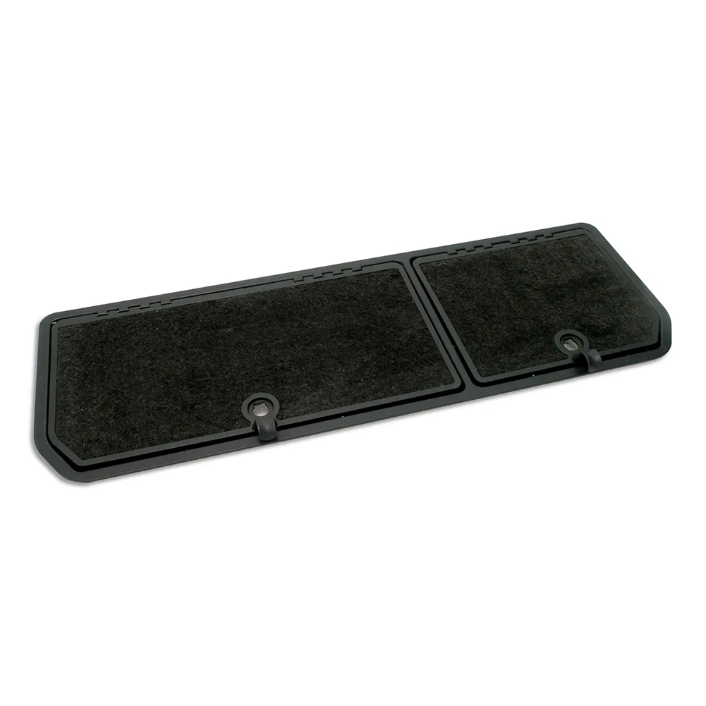 Corvette Rear Compartment Covers - 2 Doors With Cutpile Carpet: 1982 : Charcoal