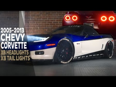 Corvette Taillights - Morimoto XB Led Taillights - Light Smoke : 2005 - 2013 C6,  Z06, Grand Sport & ZR1
