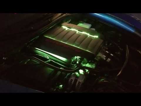 Corvette Complete Engine Bay Lighting Kit - RGB: C7 Stingray, Z51, Grand Sport